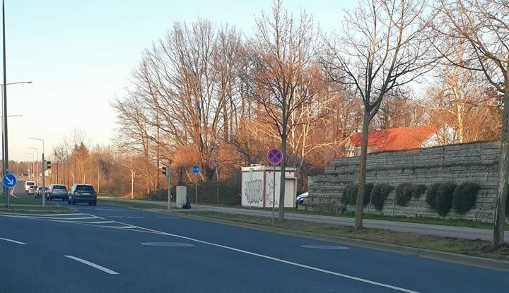 Blitzer auf der Hermann Reichelt Straße in Dresden